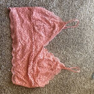 Salmon Lace Bralette